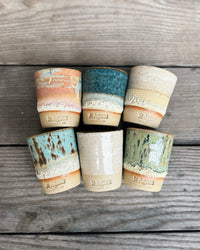 Set of 4 Flat white cups