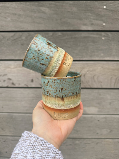 Single Wick Candle with Flat white cup