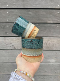 Single Wick Candle with Flat white cup