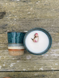 Single Wick Candle with Flat white cup